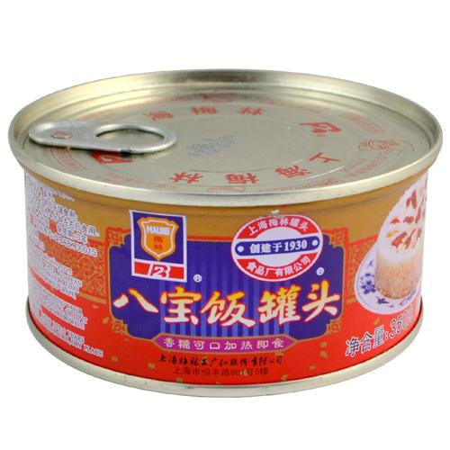 梅林八宝饭罐头350g/罐 上海特产手工糯米饭豆沙原料方便速食年货