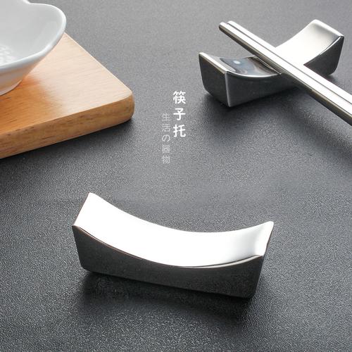 创意304不锈钢筷子托筷枕 多功能厨房家用餐具枕托摆放勺子筷子架