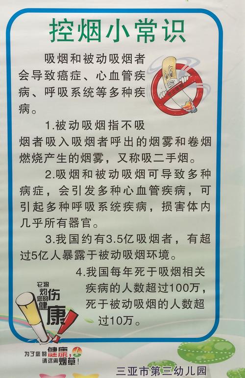 "无烟校园,清新一片"—三亚市第三幼儿园控烟宣传教育活动