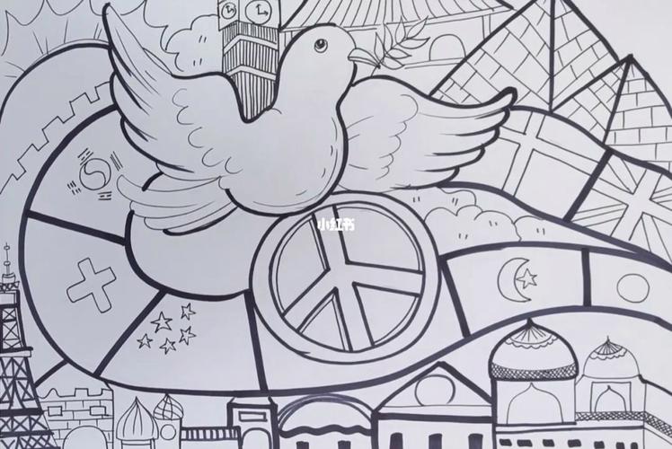 和平主题绘画