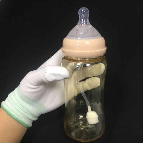 宽口奶瓶通用母乳实感奶嘴 适配贝亲奶瓶 一体式吸管防胀气奶嘴