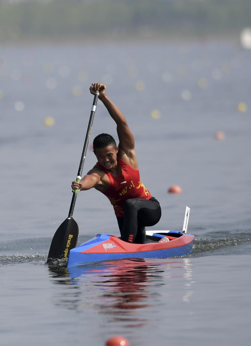 皮划艇静水——体校组甲组男子1000米单人划艇预赛赛况