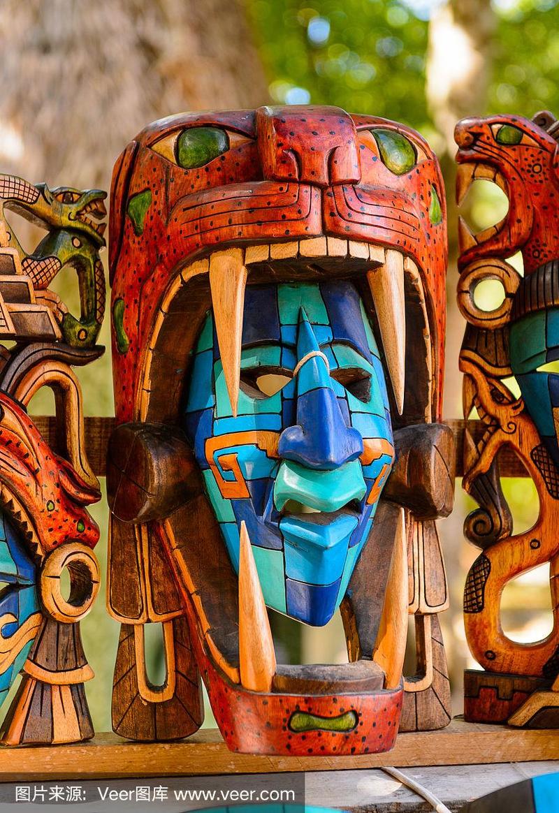面具,玛雅文明的正宗手工纪念品