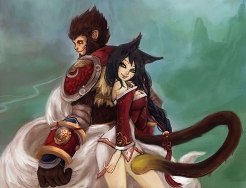 wukong and ahri by uncrnp