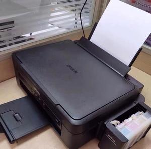 爱普生 l351 l353 连供彩色墨仓打印复印扫描一体机照