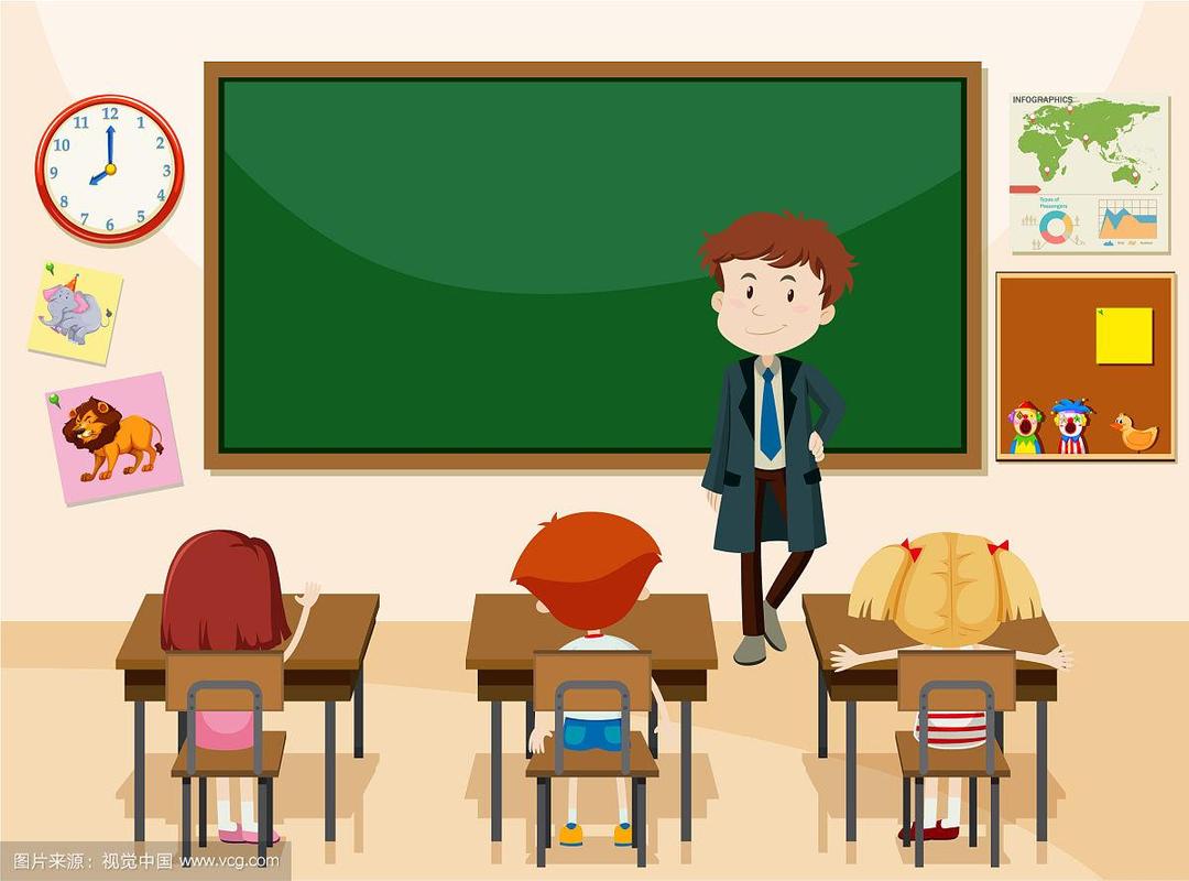 老师和学生的教室场景