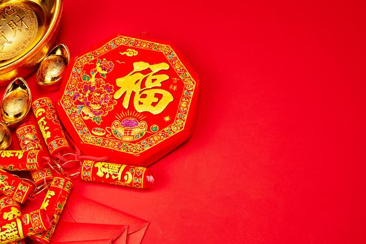 红色喜庆中国风2020鼠年新年春节背景素材新春佳节红色喜庆2019新年