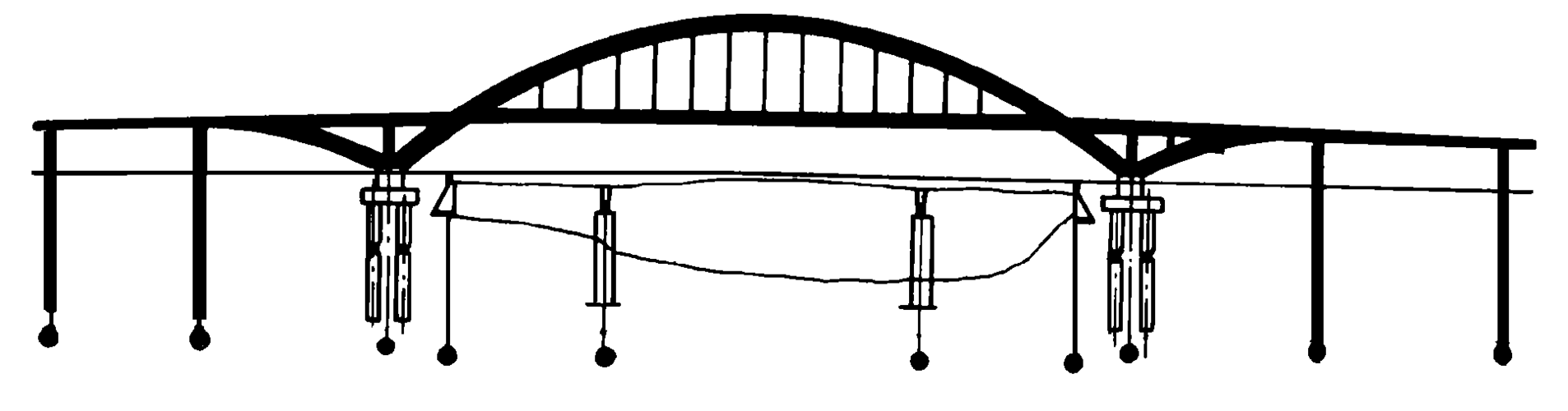 金钢桥成桥实验中的动挠度检测