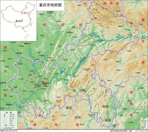 重庆市区地势地形图,重庆地势地形图_大山谷图库