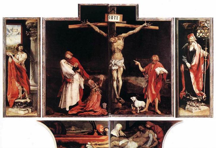 格吕内瓦尔德画耶稣磔刑