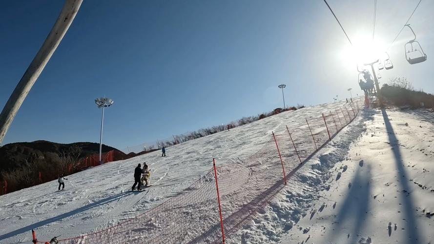 北京平谷 渔阳滑雪场 高级道 21～22雪季 双人缆车滑下