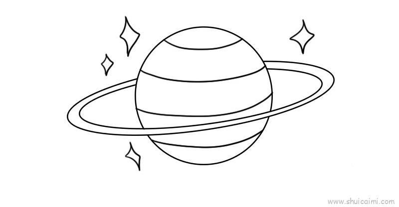 星球儿童画怎么画星球简笔画简单
