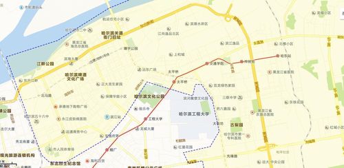 想要哈尔滨道外区的地图