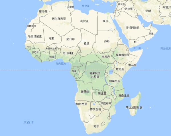 非洲的53个国家和6个地区分别是什么?