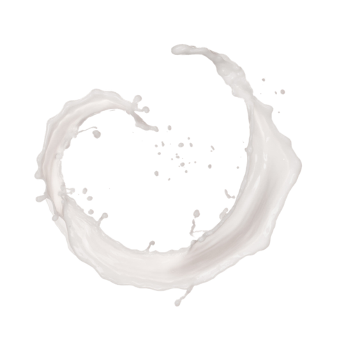 白色牛奶喷溅免抠素材图片