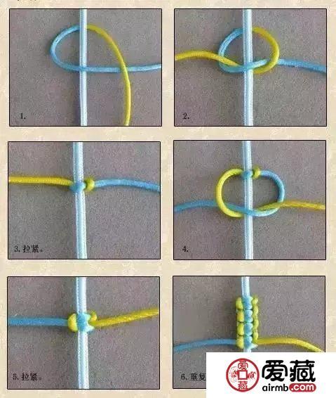 手串绳结打法图解手串打结方法
