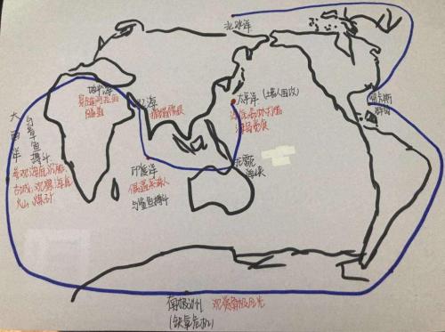 海底两万里航海路线图