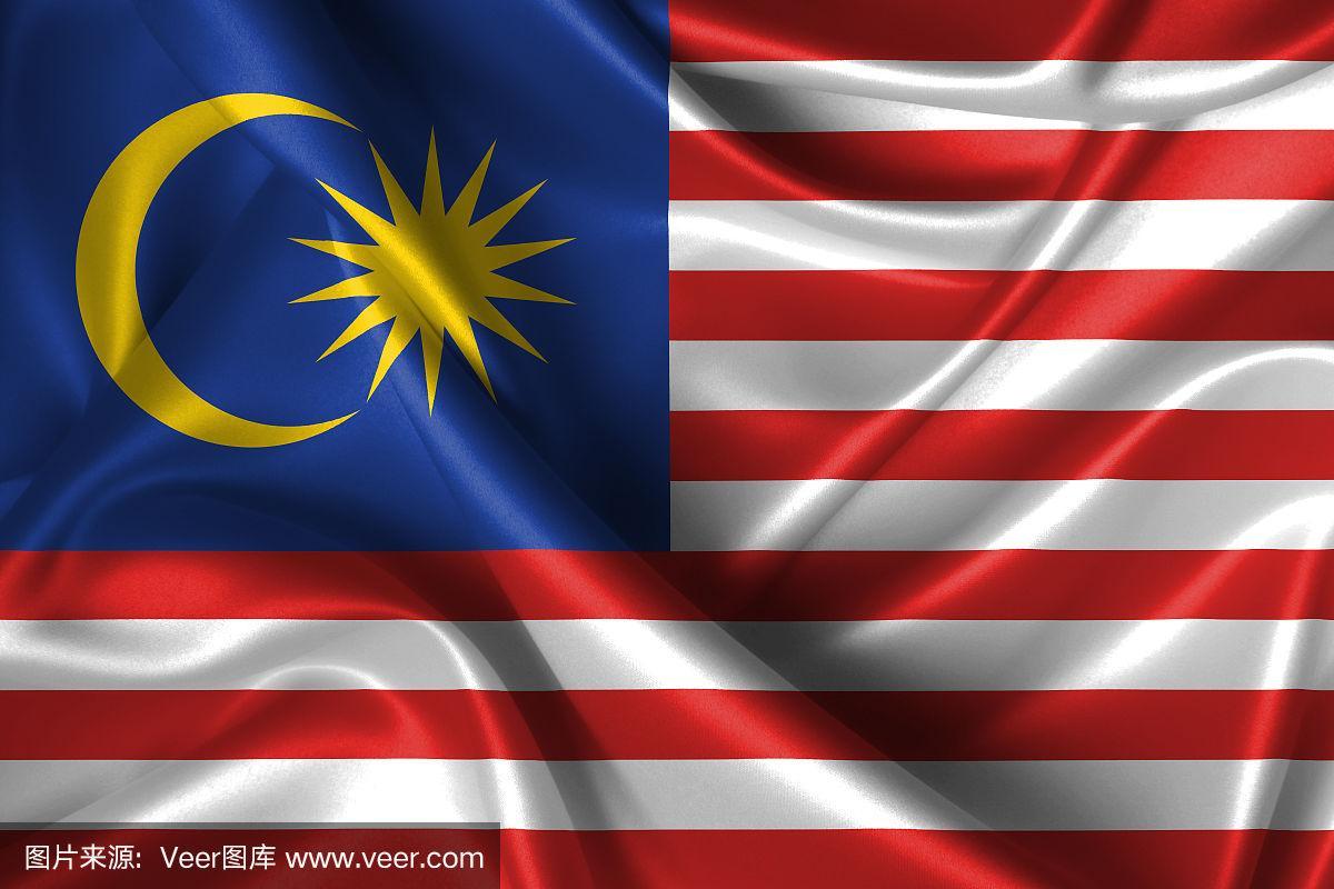 飘扬的马来西亚国旗
