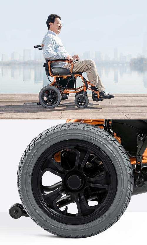 鱼跃(yuwell)电动轮椅车d130hl(左手版) 折叠老人轻便代步车四轮老年
