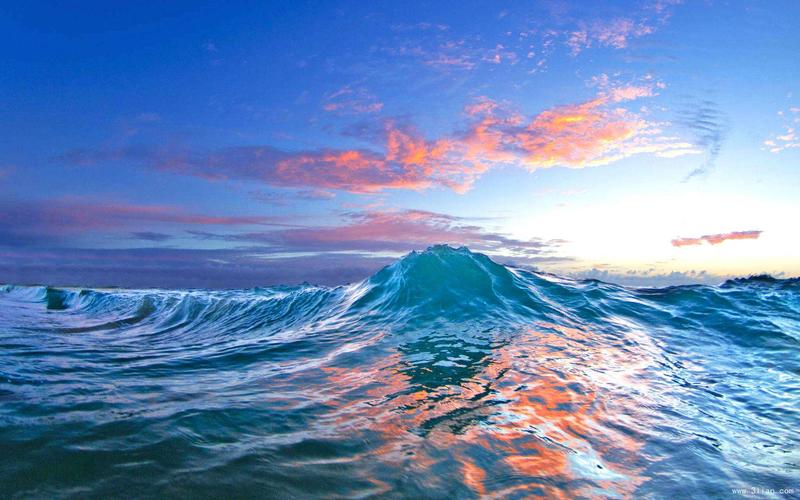 自然蓝色背景素材免费下载_蓝色海洋ppt背景图片-ppt家园