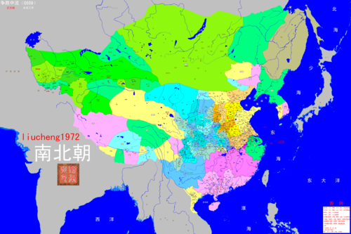 南北朝历史地图