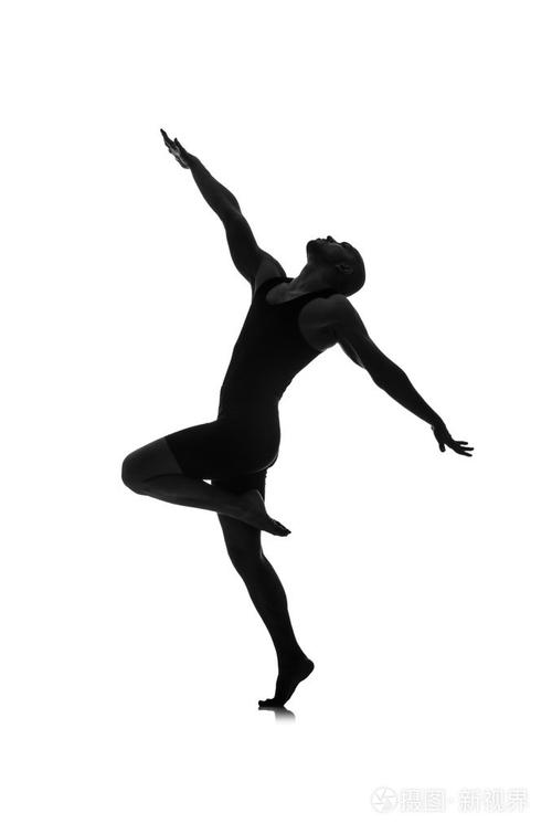 男舞者的剪影照片-正版商用图片1d4met-摄图新视界