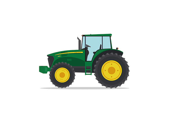 flat design | tractor 拖拉机