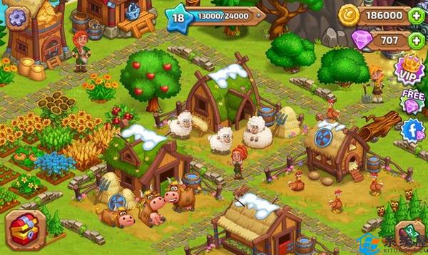 北方农场是一款休闲的模拟经营游戏,还原了真实的农场场景,玩家需要在