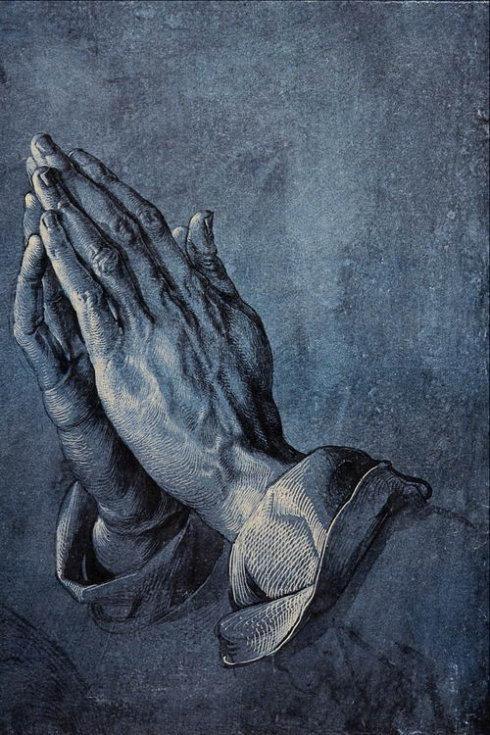德国版画家丢勒,有一副画叫做 祈祷之手.
