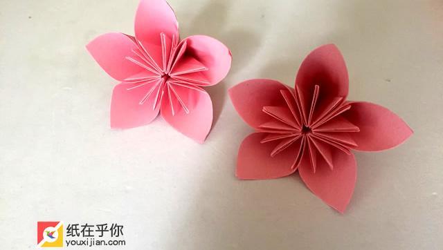 手工折纸樱花的方法步骤手工折纸图解教程浪漫樱花樱花折纸图解教程慢