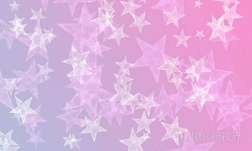 蓝色和粉红色的星星照片-正版商用图片0794ub-摄图新视界