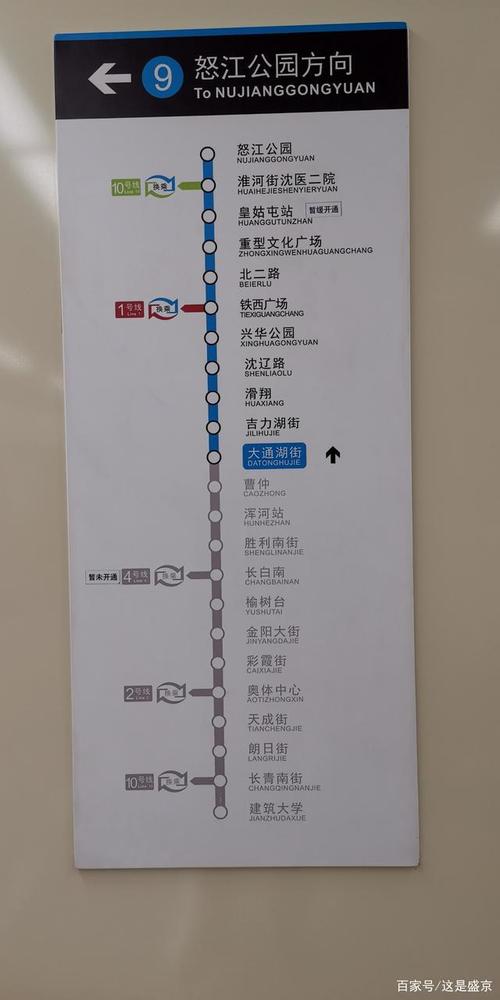 大家别急沈阳地铁九号线皇姑屯站再有三个月就开通了