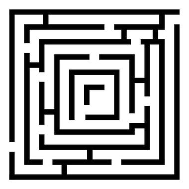 矩形迷宫游戏,迷宫拼图,在白色 backgrou 上隔离