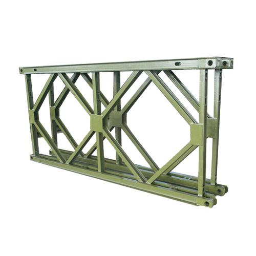贝雷梁或桁架,贝雷架是形成一定单元的钢架,可以用它拼接组装成很多