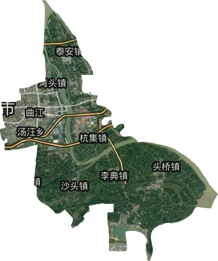 广陵区高清卫星地图