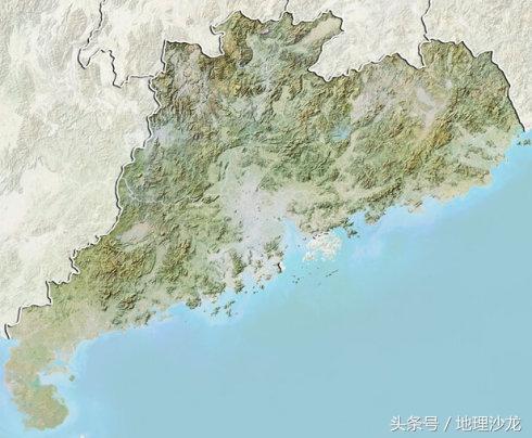 广东省地形图7,湖南省(森林覆盖率:57.