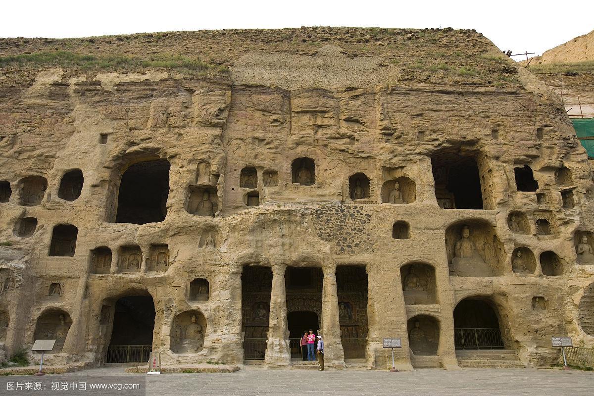 yungang grottoes in shanxi province