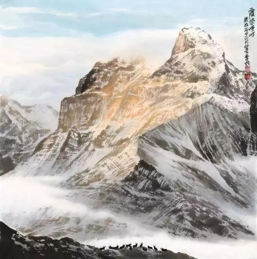 代言雪山神韵展示中国气派著名画家李兵作品赏析
