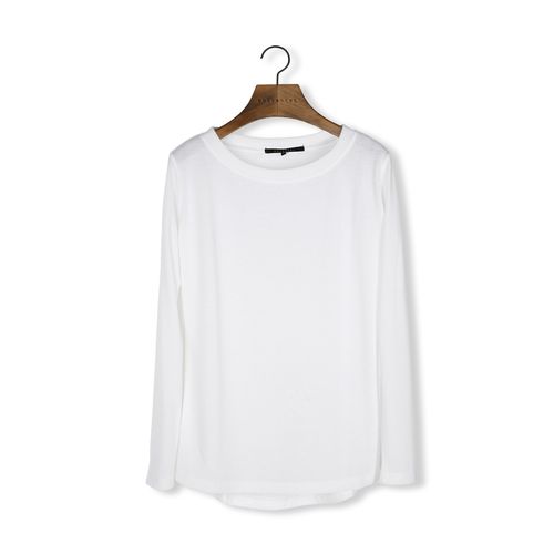 首尔站:nain 女士 新款 韩版时尚 百搭款白色长袖t恤nme5sj-t2715m0-2