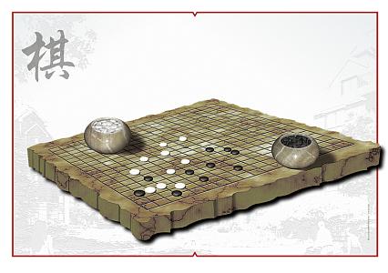中国风围棋棋盘背景素材
