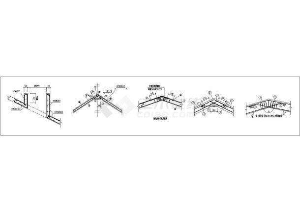 坡屋顶屋脊节点详细设计做法图