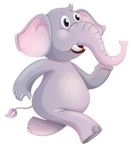 花圈动物父和其婴儿小腿父母主题色彩丰富的插画卡通动物群特征与大象