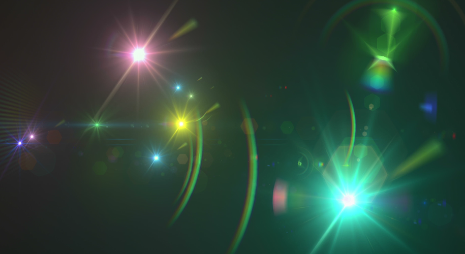 七彩灯光完美划过炫彩光晕夺目闪烁mov特效视频素材