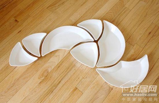 百变可拼接陶瓷餐具 美翻你的创意设计