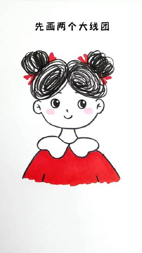 教你这样画女孩,简单又可爱#儿童简笔画 #秒懂创意的微博视频