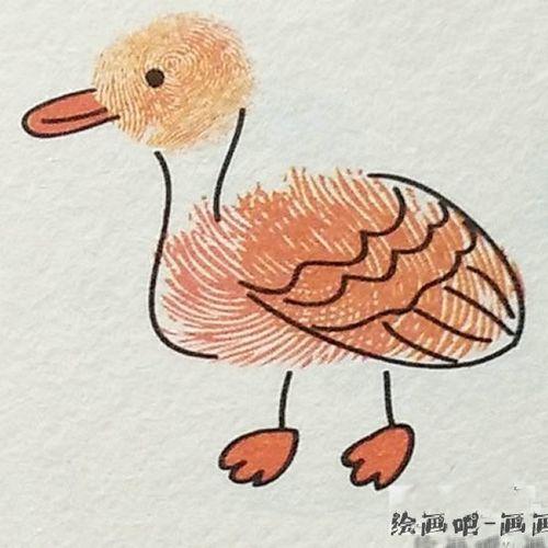 动物手印简笔画
