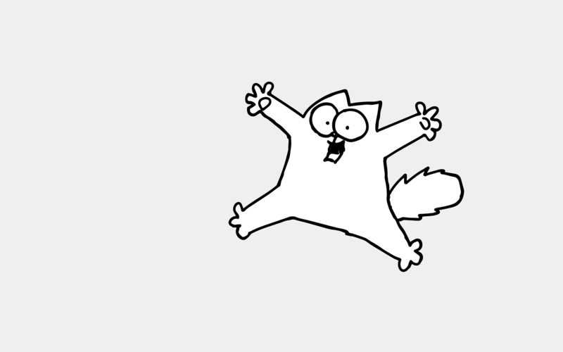 simon&039;s cat,艺术&设计,漫画,自然,动物,猫,画画,单色,简单背景