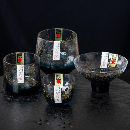 商品美浓烧(mino yaki) 日本进口八千代星空杯日式手工玻璃杯子家用
