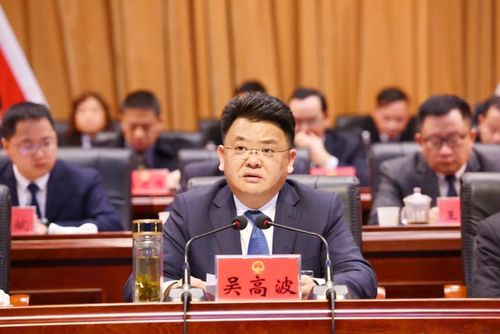 会议完成各项议程后,县委书记吴高波作了讲话.