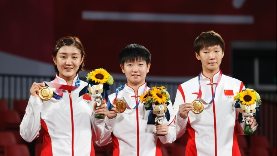 中国队获得东京奥运乒乓球女团冠军
